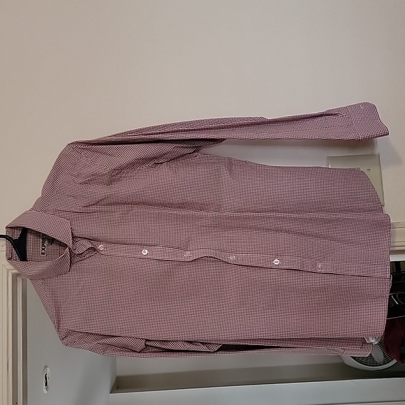 Express, Medium Fitted, Red, checkered - Picture 1 of 1